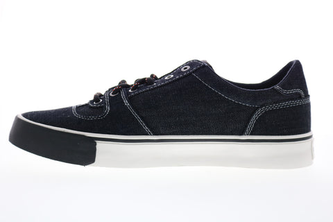 Diesel 355 Flip S-Flip Low Mens Blue Canvas Lace Up Lifestyle Sneakers Shoes