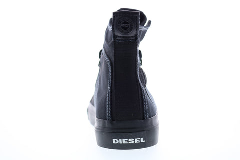 Diesel S-Astico Mid Lace Mens Black Canvas Lifestyle Sneakers Shoes