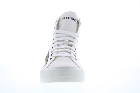 Diesel S-Dese Mc Mens White Canvas Lace Up Lifestyle Sneakers Shoes