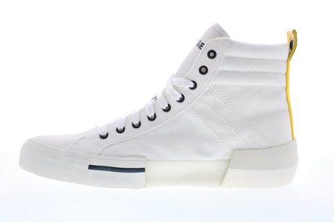 Diesel S-Dese Mc Mens White Canvas Lace Up Lifestyle Sneakers Shoes