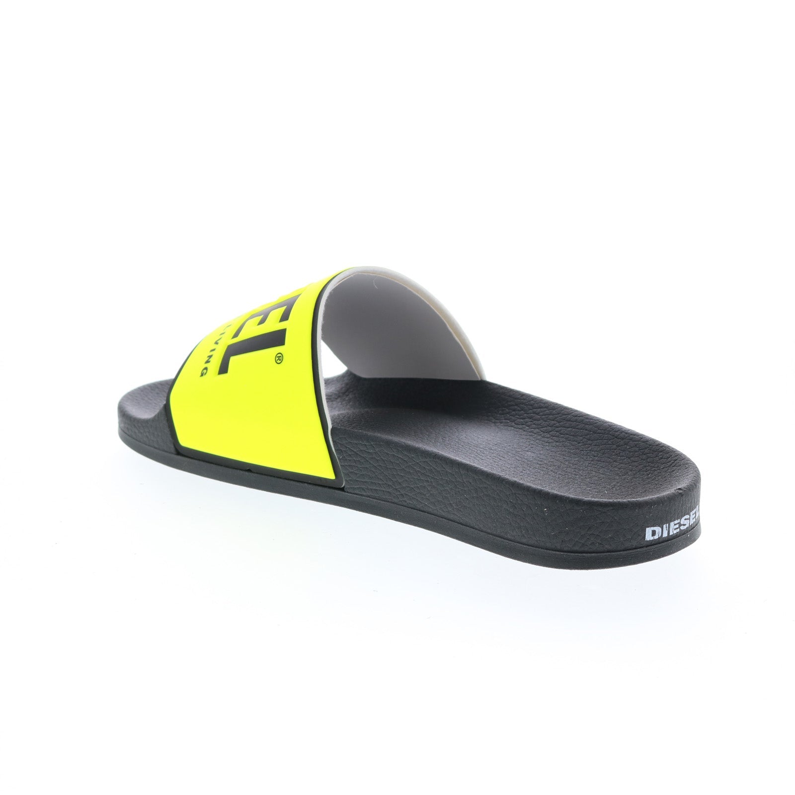 Diesel Valla Sa-Valla Mens Yellow Synthetic Slip On Slides Sandals