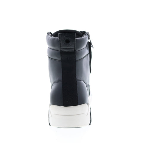 Diesel Le Rua S-Rua Mid Mens Black Leather Lace Up Lifestyle Sneakers Shoes