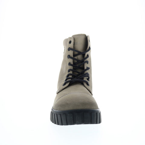 Diesel Le Rua H-Rua AM Mens Gray Suede Lace Up Lifestyle Sneakers Shoes
