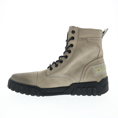 Diesel Le Rua H-Rua AM Mens Gray Suede Lace Up Lifestyle Sneakers Shoes