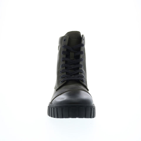 Diesel Le Rua H-Rua AM Mens Green Leather Lace Up Lifestyle Sneakers Shoes