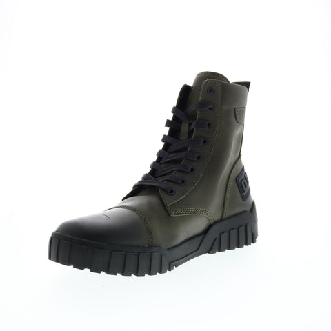 Diesel Le Rua H-Rua AM Mens Green Leather Lace Up Lifestyle Sneakers Shoes