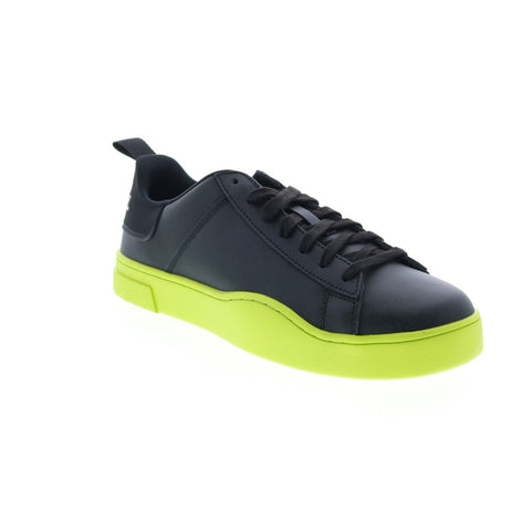Diesel S-Clever Low Lace Mens Black Leather Lifestyle Sneakers Shoes