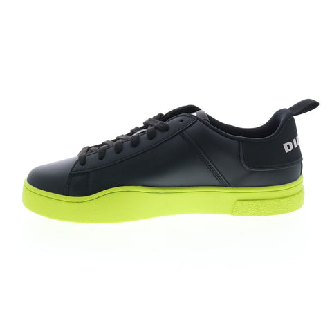 Diesel S-Clever Low Lace Mens Black Leather Lifestyle Sneakers Shoes