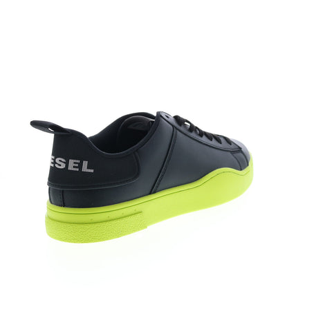 Diesel S-Clever Low Lace Mens Black Leather Lifestyle Sneakers Shoes