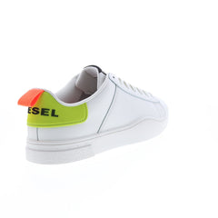 Diesel S-Clever Low Lace Mens White Leather Lace Up Lifestyle