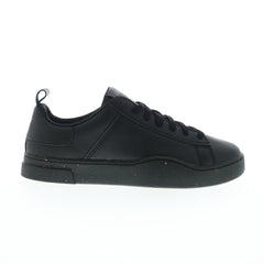 Diesel S-Clever Low Lace Mens Black Leather Lifestyle Sneakers Shoes