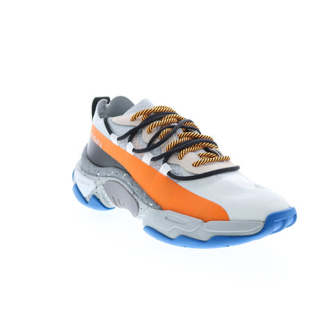 Diesel S-Kipper Band Mens White Canvas Lace Up Lifestyle Sneakers Shoes