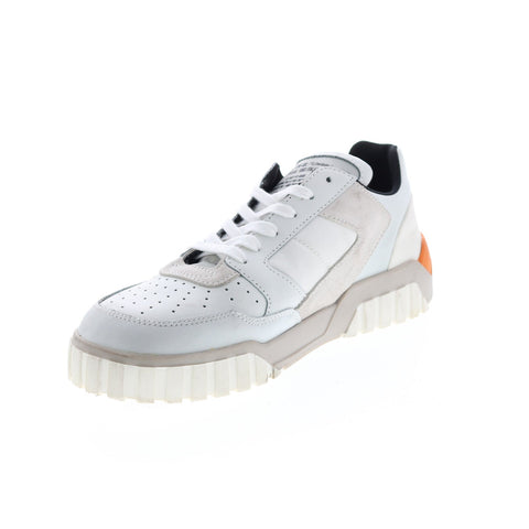 Diesel Le Rua S-Rua Low90 Mens White Leather Lace Up Lifestyle Sneakers Shoes