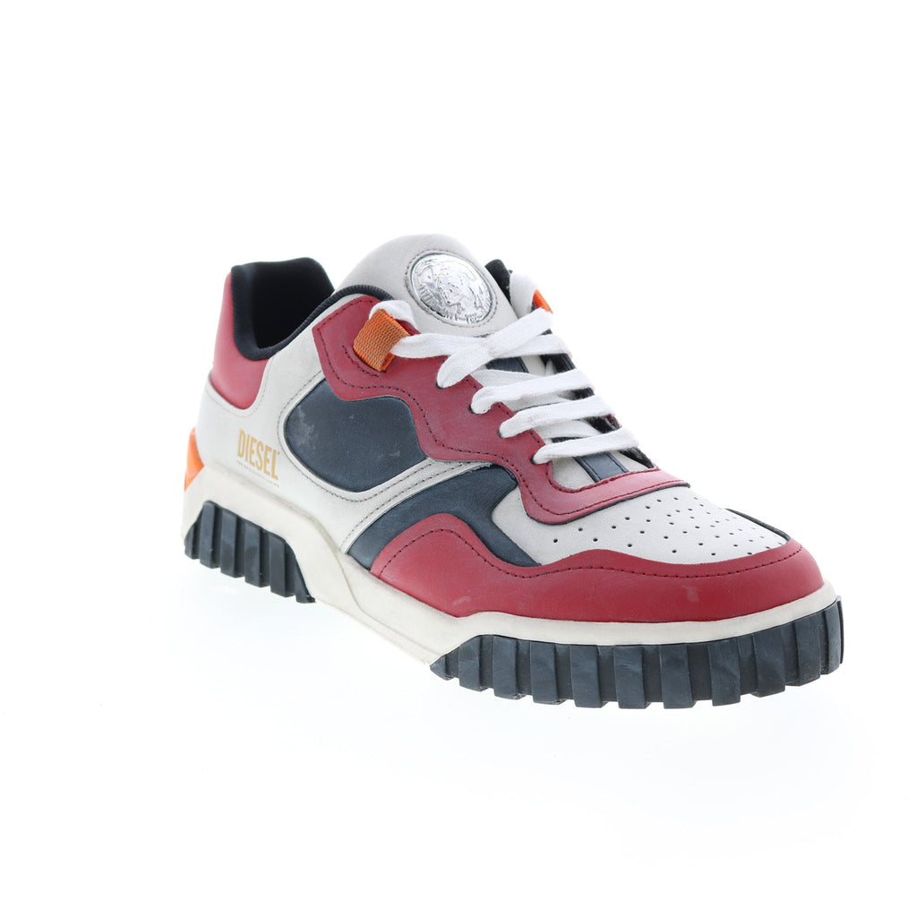 Diesel Le Rua S-Rua Low Sk Mens White Leather Lifestyle Sneakers Shoes ...