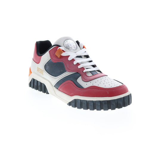 Diesel Le Rua S-Rua Low Sk Mens White Leather Lifestyle Sneakers Shoes