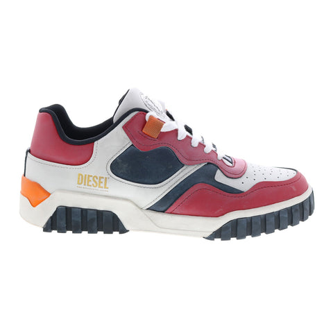 Diesel Le Rua S-Rua Low Sk Mens White Leather Lifestyle Sneakers Shoes