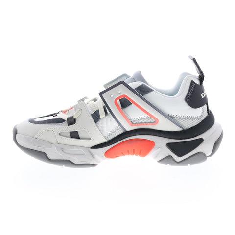 Diesel S-Kipper Low Trek II Mens White Leather Lifestyle Sneakers Shoes
