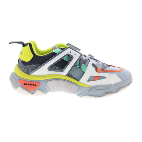 Diesel S-Kipper Low Trek II Mens Gray Leather Lifestyle Sneakers Shoes