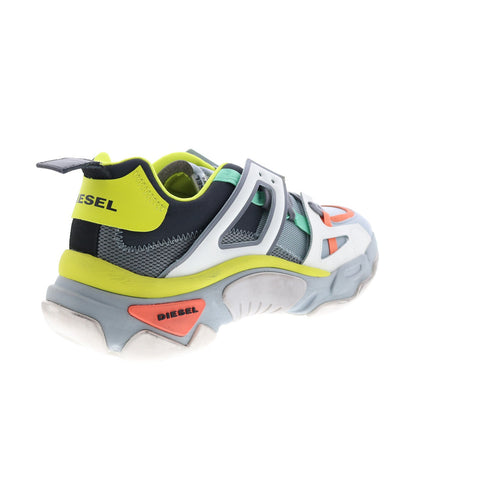 Diesel S-Kipper Low Trek II Mens Gray Leather Lifestyle Sneakers Shoes