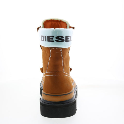 Diesel H-Shiroki DBBT Hybrids Mens Brown Nubuck Lace Up Casual Dress Boots