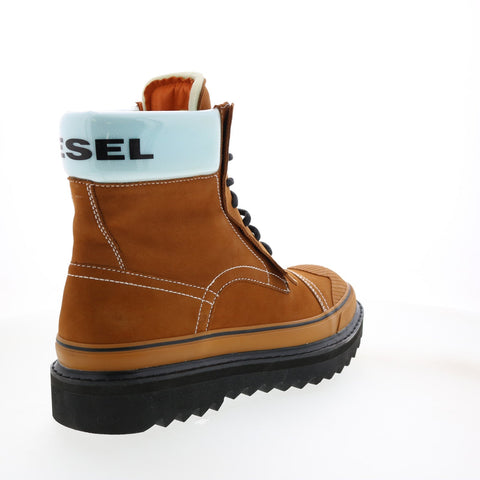 Diesel H-Shiroki DBBT Hybrids Mens Brown Nubuck Lace Up Casual Dress Boots