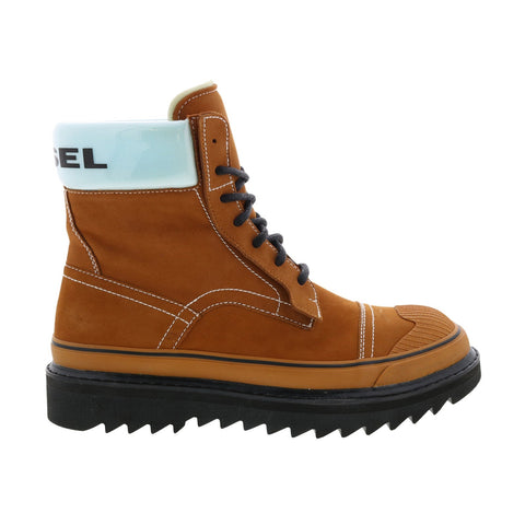 Diesel H-Shiroki DBBT Hybrids Mens Brown Nubuck Lace Up Casual Dress Boots