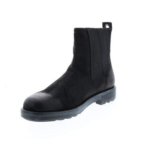Diesel D-Throuper Y02476-PS066-T8013 Mens Black Leather Casual Dress Boots