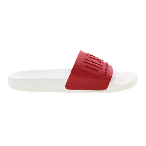 Diesel SA-Mayemi Y02499-P3859-H8730 Mens Red Synthetic Slides Sandals Shoes