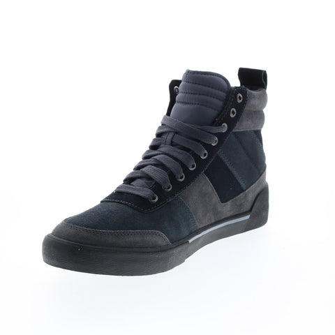 Diesel S-Dvelows Mid Cut Mens Black Suede Lace Up Lifestyle Sneakers Shoes