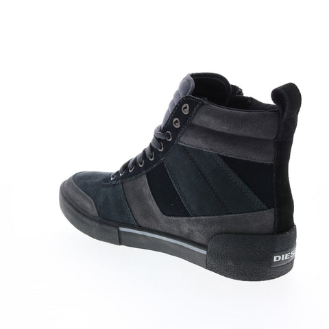 Diesel S-Dvelows Mid Cut Mens Black Suede Lace Up Lifestyle Sneakers Shoes