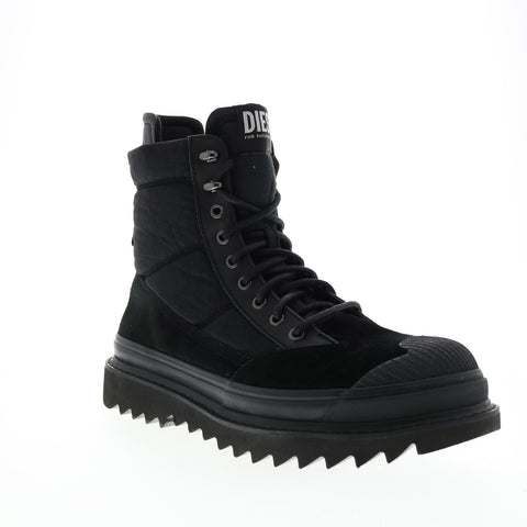 Diesel S-Shiroki HB Hybrids Y02700-PR126-T8013 Mens Black Casual Dress Boots