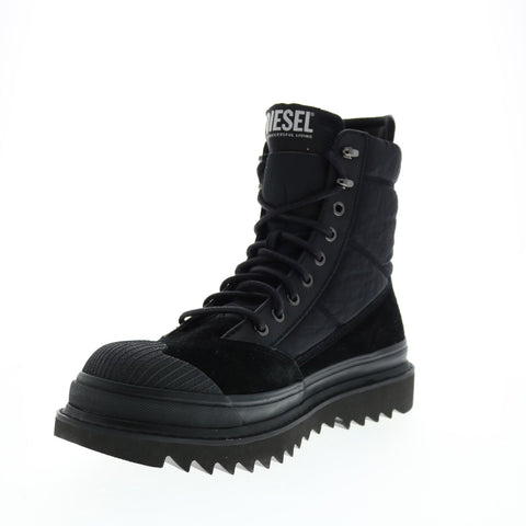 Diesel S-Shiroki HB Hybrids Y02700-PR126-T8013 Mens Black Casual Dress Boots