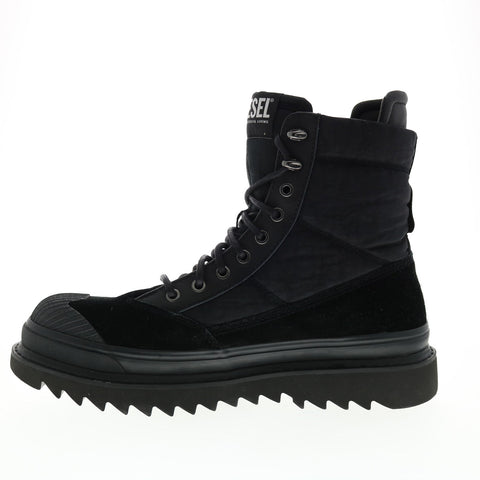 Diesel S-Shiroki HB Hybrids Y02700-PR126-T8013 Mens Black Casual Dress Boots