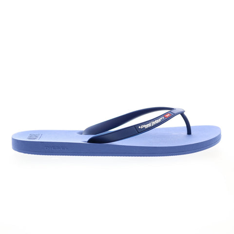 Diesel Sa-Kauay NL Y02802-P4442-T6020 Mens Blue Flip-Flops Sandals Shoes
