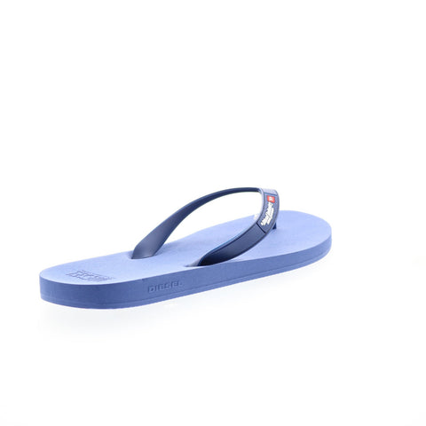 Diesel Sa-Kauay NL Y02802-P4442-T6020 Mens Blue Flip-Flops Sandals Shoes