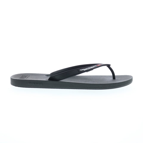Diesel Sa-Kauay Nl Y02802-P4442-T8013 Mens Black Flip-Flops Sandals Shoes