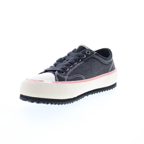 Diesel S-Principia Low W Womens Black Canvas Lifestyle Sneakers Shoes