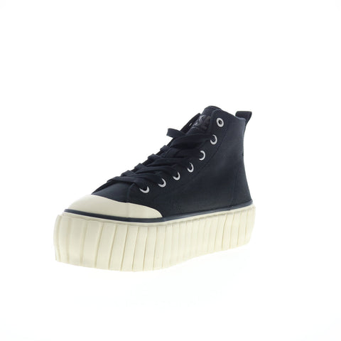 Diesel S-Hanami Mid X Womens Black Canvas Lifestyle Sneakers Shoes