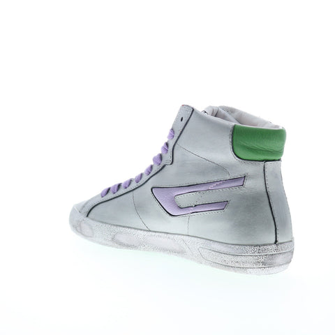 Diesel S-Leroji Mid X Y02972-P4791-H9227 Womens Silver Sneakers Shoes
