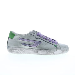Diesel S-Leroji Low X Y02973-P4791-H9227 Womens Silver Sneakers Shoes