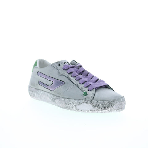 Diesel S-Leroji Low X Y02973-P4791-H9227 Womens Silver Sneakers Shoes