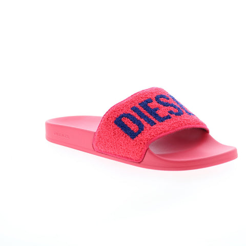 Diesel Sa-Mayemi CC W Y02980-P4655-H9328 Womens Red Slides Sandals Shoes