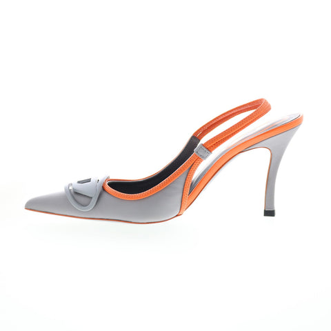Diesel D-Venus SB Y02985-PR818-H9323 Womens Gray Slingback Heels Shoes
