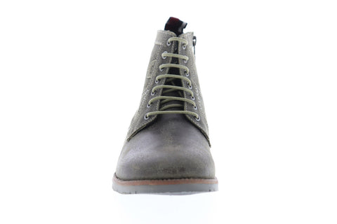 Ben Sherman Zip Up Boot Mens Gray Suede Casual Dress Zipper Boots Shoes