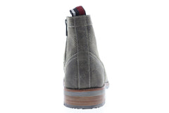 Ben Sherman Zip Up Boot Mens Gray Suede Zipper Casual Dress 