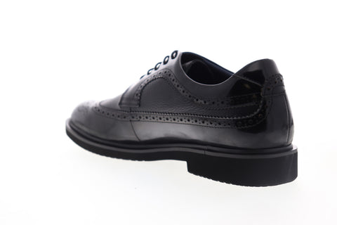 Zanzara Cesar ZK302C72 Mens Black Leather Low Top Lace Up Wingtip Oxfords Shoes