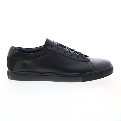 Zanzara Pasini ZK708S19 Mens Black Leather Lace Up Lifestyle Sneakers Shoes