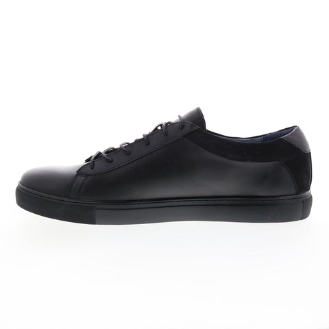 Zanzara Pasini ZK708S19 Mens Black Leather Lace Up Lifestyle Sneakers Shoes