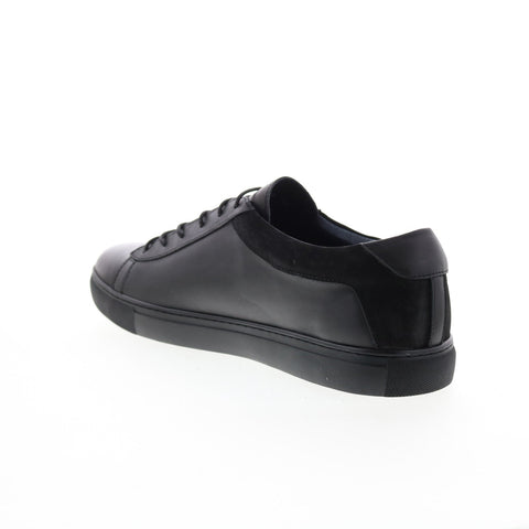 Zanzara Pasini ZK708S19 Mens Black Leather Lace Up Lifestyle Sneakers Shoes