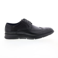 Zanzara Helston Mens Black Oxfords & Lace Ups Wingtip & Brogue Shoes